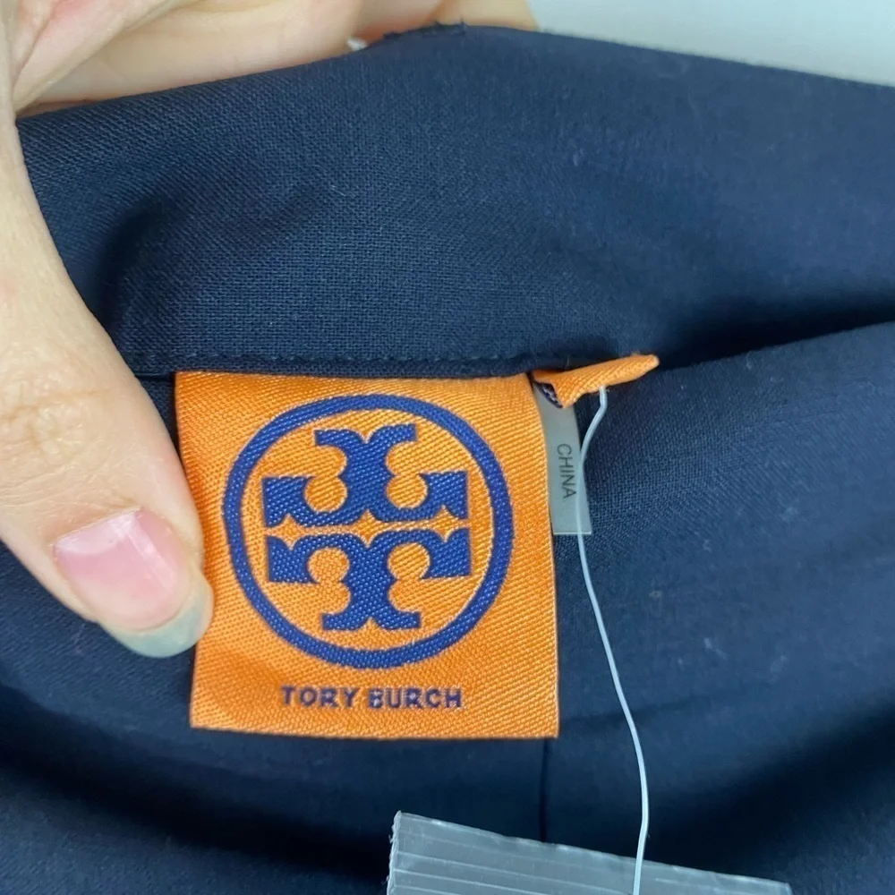 Tory Burch Navy Blue Sailor Style Pants Trousers Women's Size 2